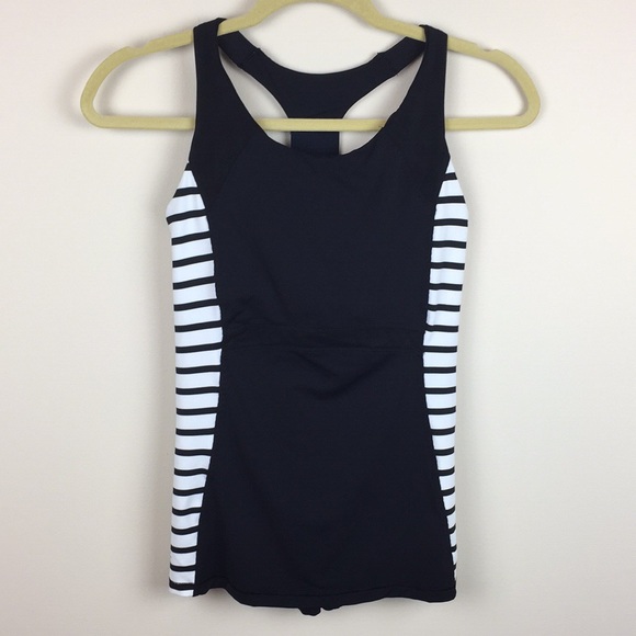 Athleta - Stripe Ace Racer Breathable Tank Top - Picture 2 of 8